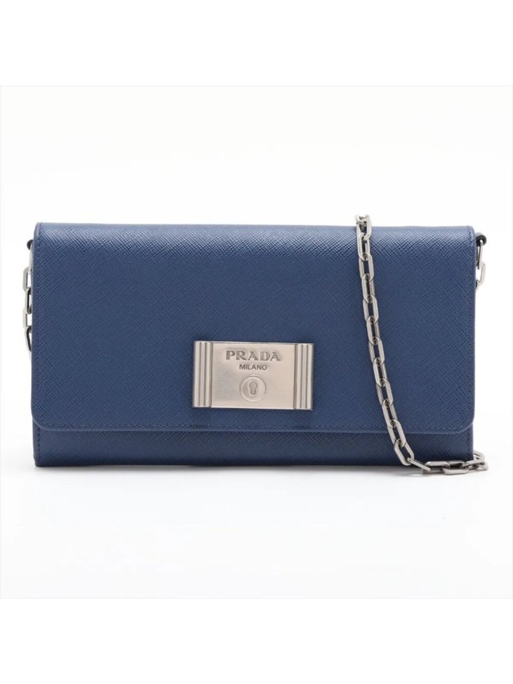 Prada Saffiano Leather Chain Shoulder Bag
